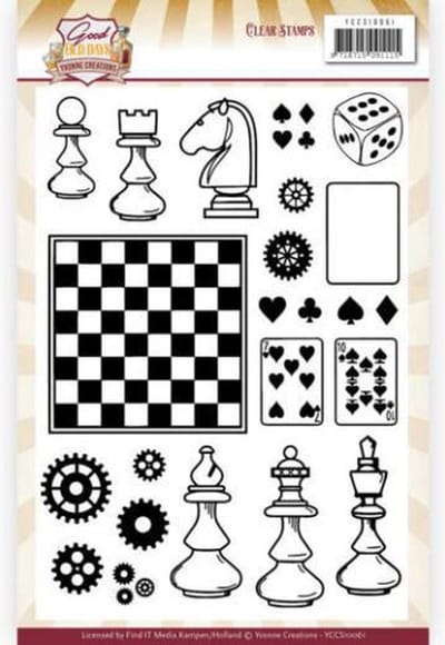 Yvonne Creations - Clearstamp - Good Old Days - YCCS10061