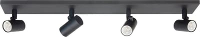Spot Picollo 4 lichts L 65 cm incl mini GU10 zwart