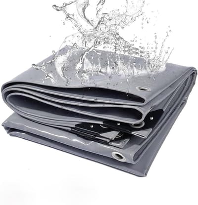Multifuncioneel Zeildoek - Grondzeil Luifel - Buiten Beschermen - Waterdicht UV-Bestendig - 1.5x22 meter - Grijs