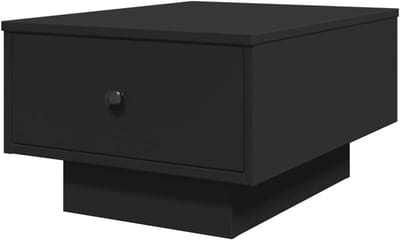 Salontafel met opbergruimte - Woonkamer tafel - Woonkamer organiseren - Robuuste constructie - 90 x 60 cm - Wit