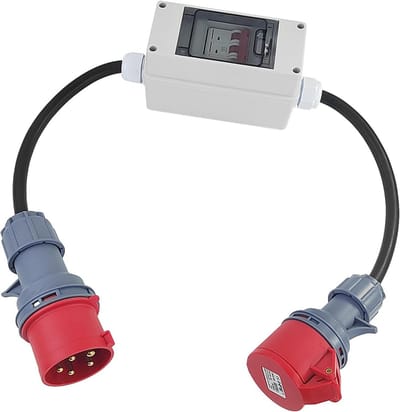 Verlengkabel Adapter 32A naar 16A voor Camper en Caravan - Waterdichte Stroomkabel