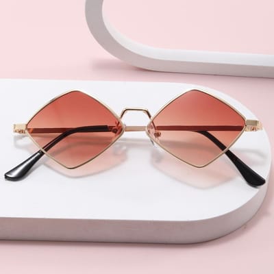 Vintage Retro Stijl Mannen Zonnebril Ruitvorm UV Bescherming Zonnebril dames Nieuwe Stijlvolle Zonnebrillen voor dames