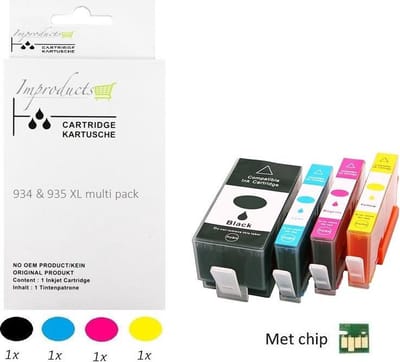 Improducts® Inkt cartridges - Alternatief Hp 934 XL 935 XL 934XL 935XL multi pack