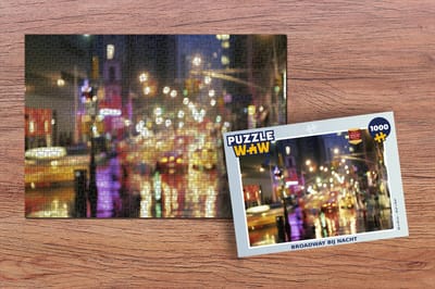 Puzzel New York - Lichten - Nacht - Legpuzzel - Puzzel 1000 stukjes volwassenen