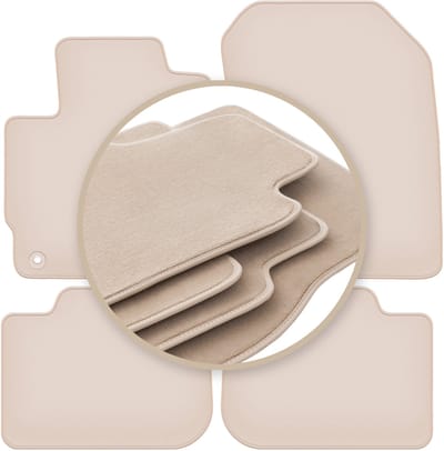 PREMIUM beige matten voor: Mitsubishi Colt VII hatchback 2008-2012