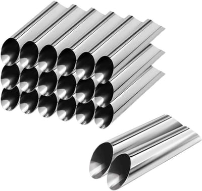 Bakvormen - Gebak Vormen - Desserts Maken - Naadloos Ontwerp - 20 Stuks 12.5cm - Zilver