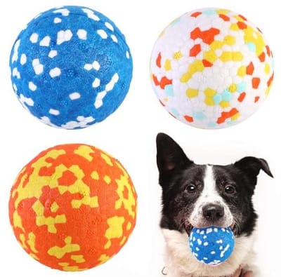 Thijox - 3 Stuks Hondenballen - Onverwoestbaar Interactief Kauwspeelgoed - Hoog Springrubber - Tandtraining voor Kleine, Middelgrote en Grote Honden -