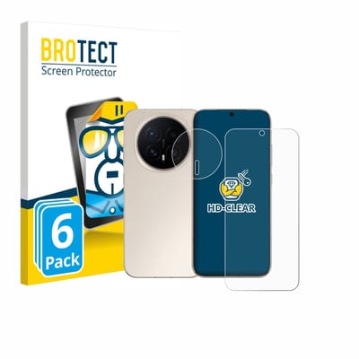 BROTECT - Screenprotector voor Honor Magic 8 (Voor+Camera) - Folie Beschermfolie transparant 6 Stuks