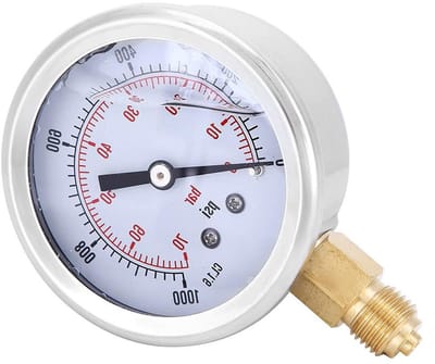Nauwkeurige Drukmeter 1/4 BSP Y60 0-70 bar voor Huishoudelijk en Industrieel Gebruik, Eenvoudige Installatie, Geschikt voor Machines en Apparatuur
