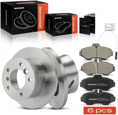 Frankberg 2x Remmen + 4x Remblokken Achteras voor Mercedes-Benz 2-T VW