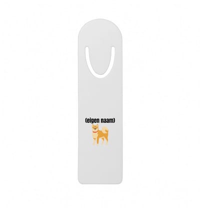Hacebo® - hond rode halsband met eigen naam metalen boekenlegger - Honden - honden liefhebbers - iemand die houdt van honden - verjaardag - cadeau - kado Bladwijzer boekenleggers - 12.7 cm x 3.2cm