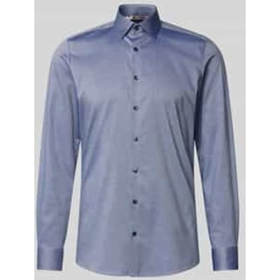 Slim fit zakelijk overhemd met kentkraag