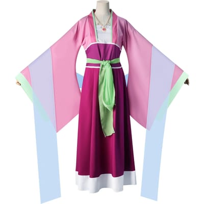 MAO MAO rollenspelkostuum Anime Apothekers Dagboek Roze jurk Kusuriya No Hitorigoto Halloweenfeest Vrouw M pink
