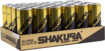 Shakura Energy Drink - high class energy drink met cafeïne en taurine - 24 x 250ML