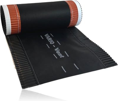 VarioVent - Ondervorst op rol 39cm x 5 meter - zwart