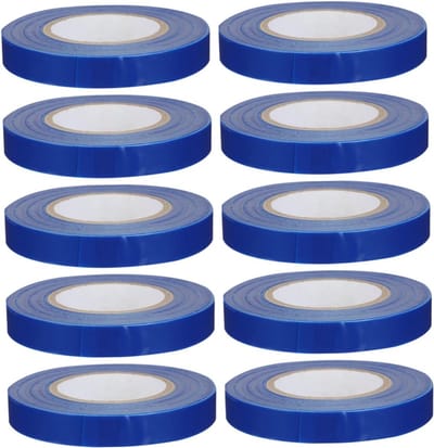 Plantentapestrips - Plantenwikkeltape - Bindtape voor Klimplanten - Tuinplantentape - Plantensteunen - Mechanische Plantensteunen - Blauw - Binder - 10 Rollen