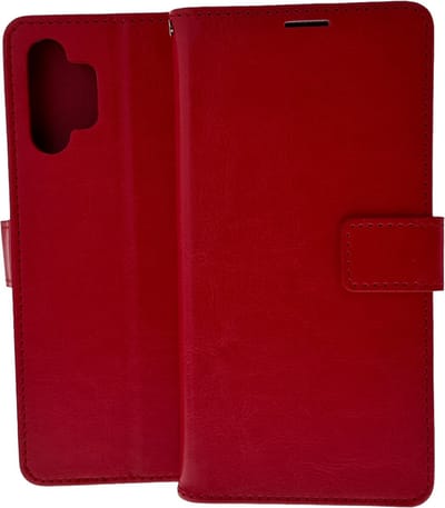 Portemonnee Book Case Hoesje Geschikt voor: Samsung Galaxy A32 4G rood