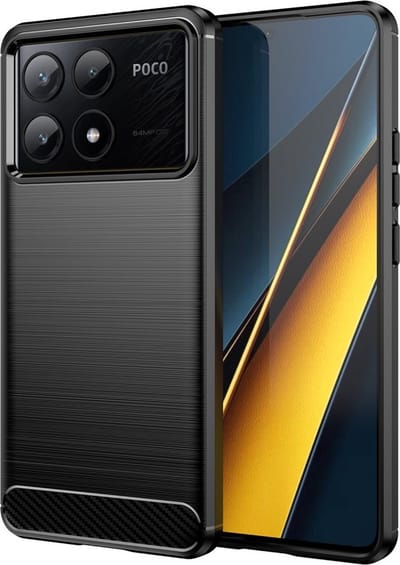 Coverup Hoesje - Geschikt voor Xiaomi Poco X6 Pro 5G Hoesje - Coverup Armor Brushed TPU Back Cover - Zwart