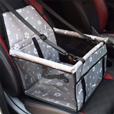 Daity 1 pack - Autostoelverhoger voor huisdieren - draagbaar - opvouwbaar zitje met veiligheidsgordel - geschikt voor katten en honden met een gewicht tot maximaal 13,6 kg (30 pond).