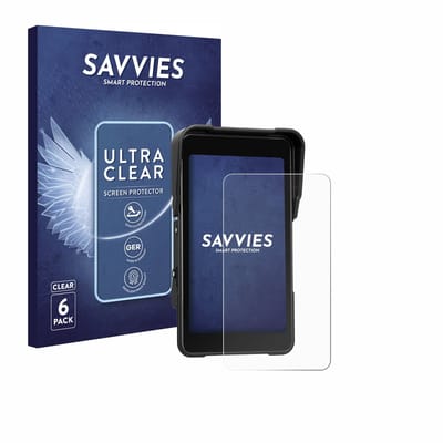 Savvies - Screenprotector voor CAMECHO Motorrad Carplay 5" - Folie Beschermfolie transparant 6 Stuks