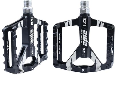 Fietspedalen - Platte pedalen MTB pedalen - Fietsen en racen - Antislip noppen - 9/16 inch - Zwart