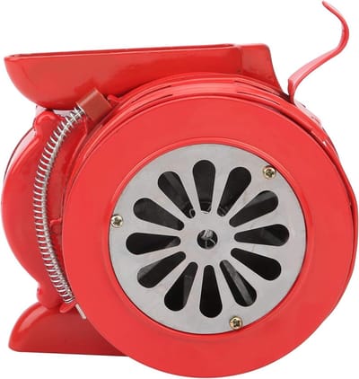 Handbediende Sirene - Alarm Handzwengel - Noodsituaties Waarschuwen - 120 dB Geluid - 18x18x17 cm - Rood