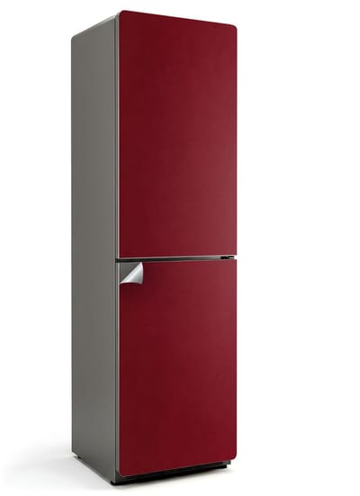 Wallfluent Koelkaststickers - Claret Koelkast Folie - 60 cm x 205 cm - Claret Koelkaststickers - Grote Koelkast Sticker - Koelkast Design - Decoratieve Koelkaststicker - Koelkast Opknappen Sticker