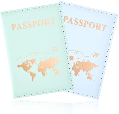 Dailygoods- Paspoorthouder Dun en Licht - Reisportemonnee - PU Lederen Hoes - Voor Paspoort/Tickets/Creditcards - Innovatief en Duurzaam - Comfortabel en Elegant