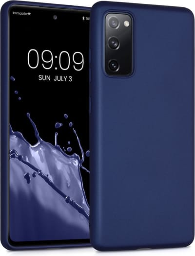 kwmobile telefoonhoesje geschikt voor Samsung Galaxy S20 FE - Hoesje voor smartphone - Back cover in metallic blauw