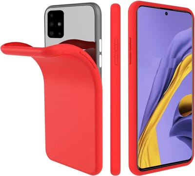 Nano Silicone backcover hoesje Geschikt Voor Samsung Galaxy A51 - Rood