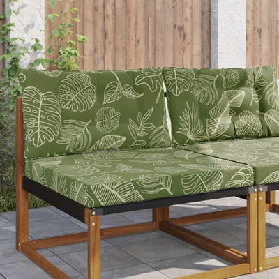 vidaXL - Buitenbankkussen - Polyester - Blad - Design - 80 - x - 68,5 - cm - Blad - Design