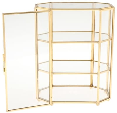 NTH products- Juwelendoos 3-laags - Glazen Organizer - Sieradendoos - Multifunctionele Vitrine - 21,5 x 16,5 x 10 cm - Duurzaam en Stijlvol