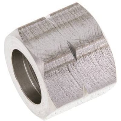4/6/9mm (G3/8'' LH) RVS Unie Moer L16mm