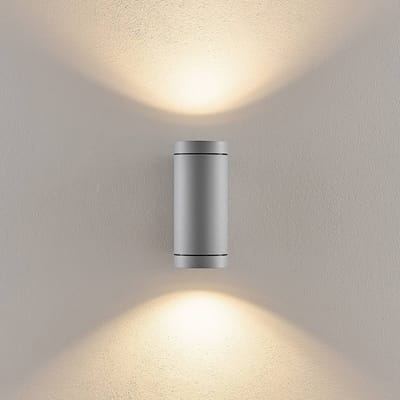Deko-Light Buitenwandlamp ShoreLine Pro Round up/down, lichtgrijs, GU10