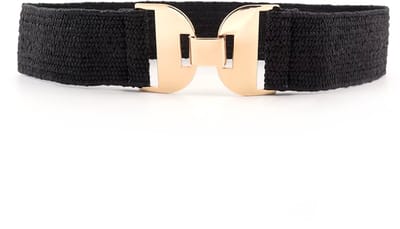 Elastische Riem - Boho Gold Zwart | Polyester / Elastaan | Tailleriem | Fashion Favorite