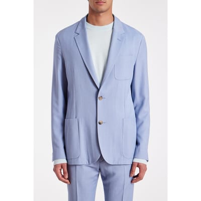 Paul Smith Mens 2 Btn Patch Pocket Jacket Blue Maat: 50 | Blazers Outlet | Heren | Blauw