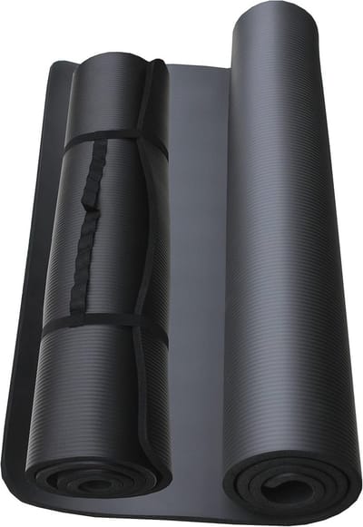 Extra brede yogamat voor yoga, pilates en fitness - Antislip, 190 x 100 x 1,5 cm