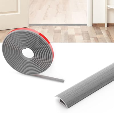 2 meter PVC overgangsstrip voor laminaatvloeren, zelfklevende drempelstrip voor vloeren, ideaal voor verbinding van tapijt en tegels