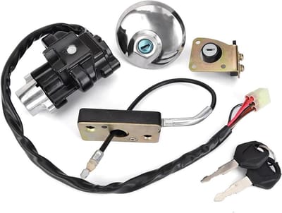 Contactsleutel Brandstoftankdop - Slot Set - Motor Onderhoud - Directe Vervanging - 1x Slot - Zwart