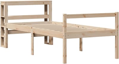 Seniorenbed - Bed ombouw - Comfortabel slapen - Zithoogte 44 cm - 90x200 cm - Naturel
