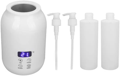 Dailygoods- Massageolieverwarmer met LED-display - Temperatuurregeling 30-65°C - Draagbare Olieverwarmer - Verwarmingsdispenser voor Lotion - Ideaal voor Massage