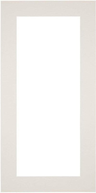 Passe-Partout Fotomaat 30x70 cm - Lijstmaat 40x80 cm - Lichtgrijs - Museumkarton - Fotolijst niet inbegrepen