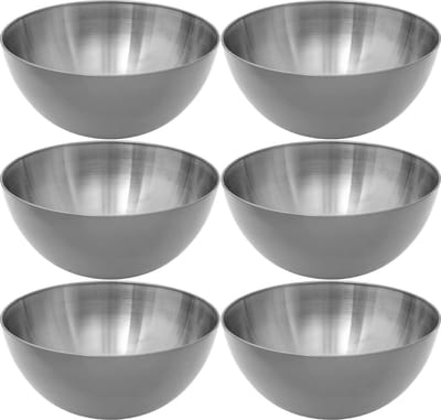 Secret de Gourmet - Slakommetjes/Schaaltjes - Set 6x - RVS - D19 cm