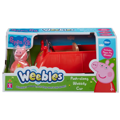 Peppa Pig Weebles - Rode auto met figuur