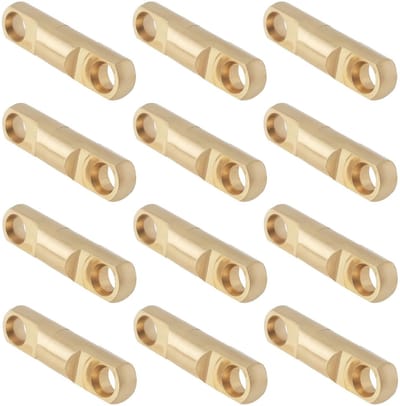 Dailygoods- Vissen Swivels Hoge Sterkte - 12Pcs - Messing - 360° Rotatie - Compact Ontwerp - Geschikt voor Zeevissen - Viswartels