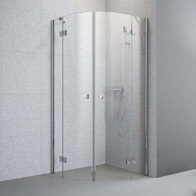Megabad Profi Collection Planplus round shower 4-piece 80 x 80 x 192.8 cm MBPPRDS80