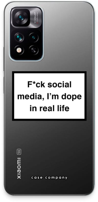 Case Company® - Hoesje geschikt voor Xiaomi 11i hoesje - I'm dope - Soft Cover Telefoonhoesje - Bescherming aan alle Kanten en Schermrand