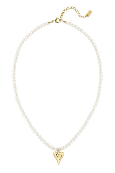 90 NOTES - Pretty in Pearls Ketting - goudkleurig