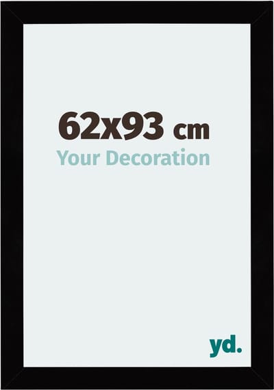 Your Decoration - Fotolijst 62x93 cm - MDF - Zwart Hoogglans - Mura
