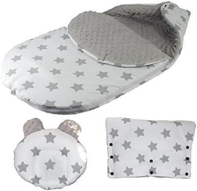 Baby Voetenzak - Buggy Liner Pram Kussen - Baby Comfort - 3-in-1 Verstelbaar - XL 110x48 cm - Multicolor